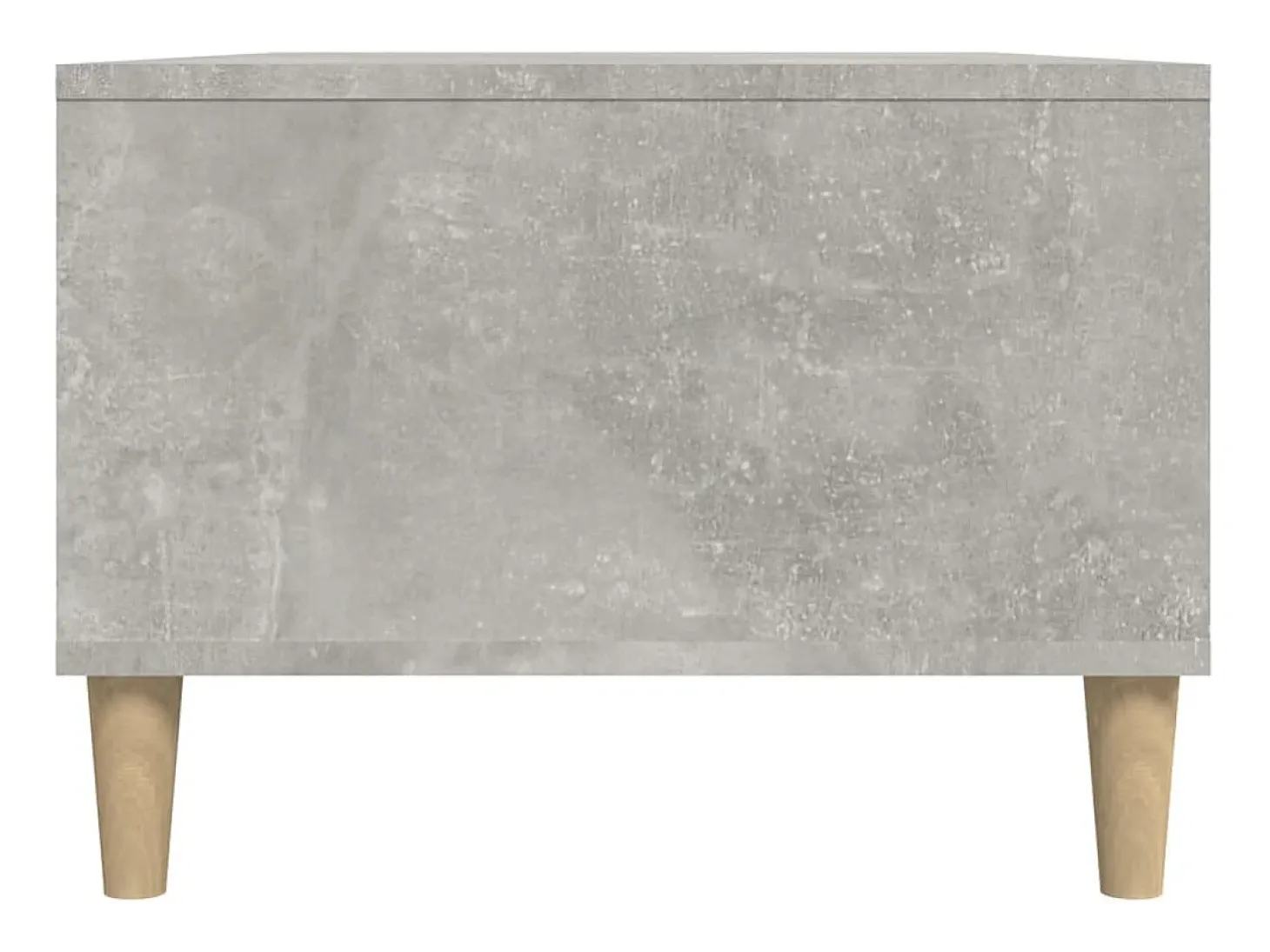Mesa de centro madera contrachapada gris hormigón 90x50x36,5 cm