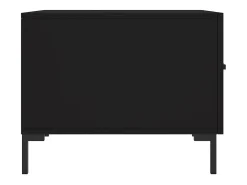 Mesa de centro madera contrachapada negro 50x50x40 cm