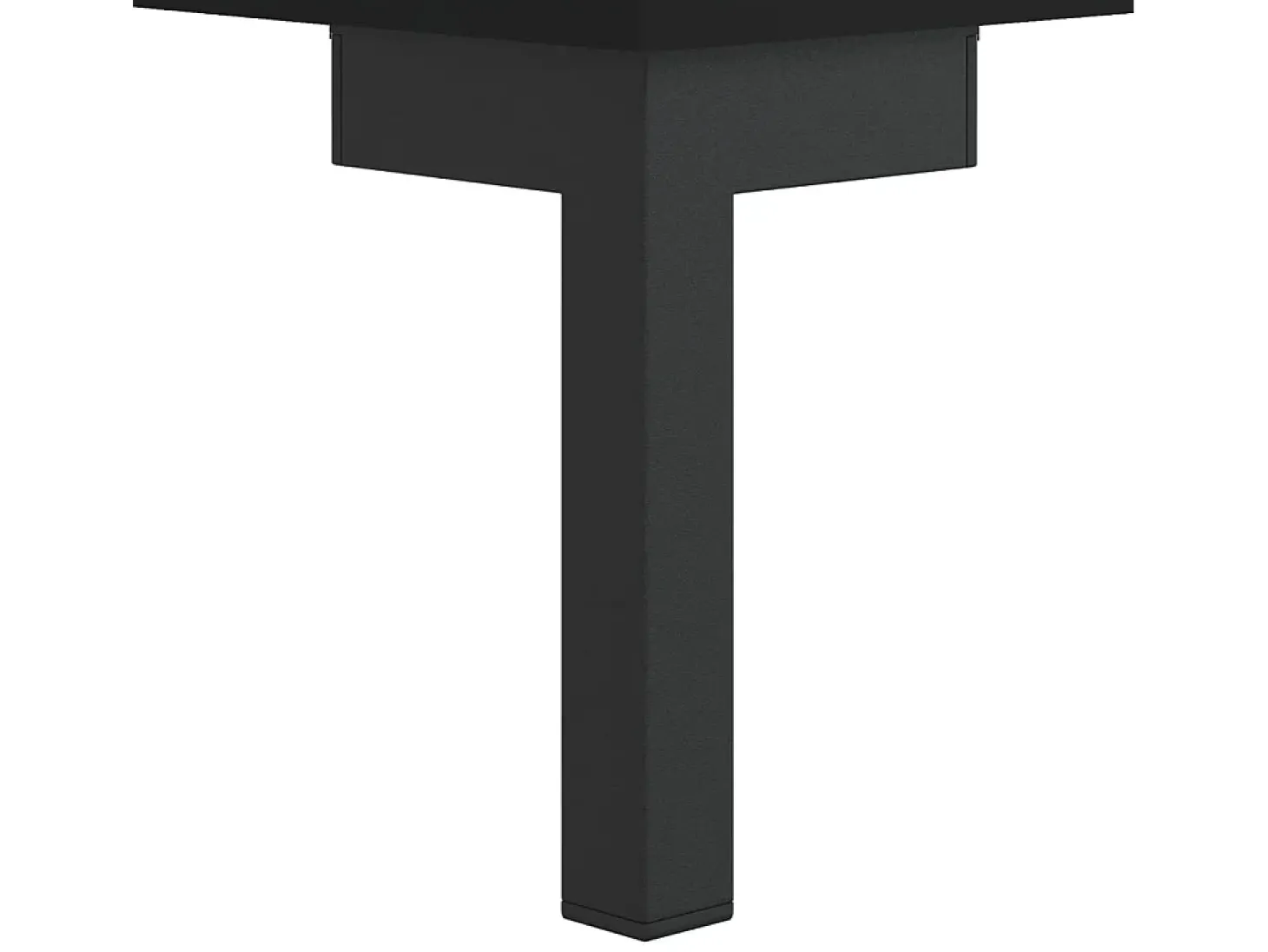 Mesa de centro madera contrachapada negro 50x50x40 cm