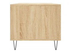 Mesa de centro madera contrachapada roble Sonoma 90x49x45 cm