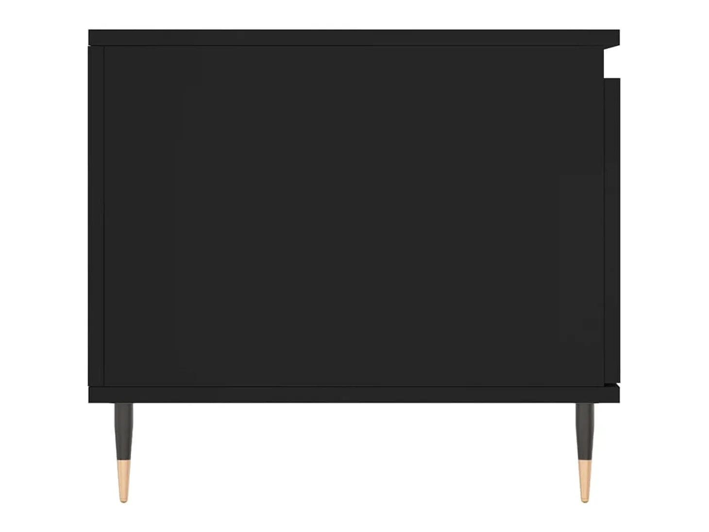 Mesa de centro madera contrachapada negro 100x50x45 cm