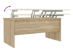Mesa de centro madera contrachapada Sonoma 102x50,5x46,5 cm
