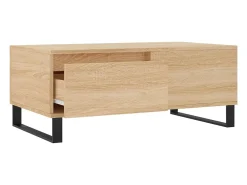 Mesa de centro madera contrachapada roble Sonoma 90x50x36,5 cm