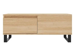 Mesa de centro madera contrachapada roble Sonoma 90x50x36,5 cm