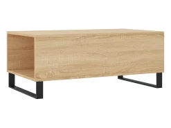 Mesa de centro madera contrachapada roble Sonoma 90x50x36,5 cm