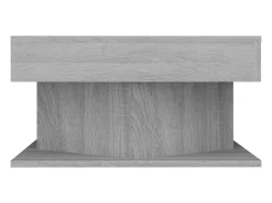Mesa de centro madera contrachapada gris Sonoma 57x57x30 cm