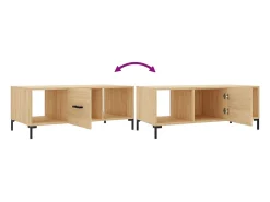 Mesa de centro madera contrachapada roble Sonoma 102x50x40 cm