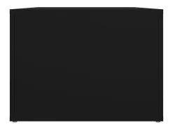 Mesa de centro madera contrachapada negro 80x50x36 cm