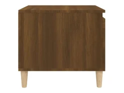 Mesa de centro madera contrachapada roble marrón 100x50x45 cm