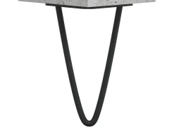 Mesa de centro madera contrachapada gris hormigón 80x80x36,5 cm