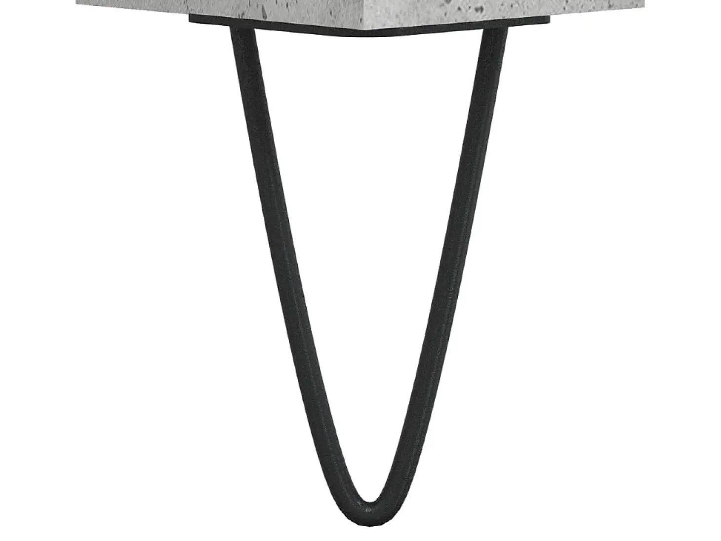 Mesa de centro madera contrachapada gris hormigón 80x80x36,5 cm