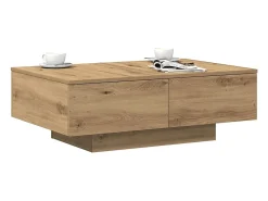 Mesa de centro madera de ingeniería roble artisan 90x60x31 cm