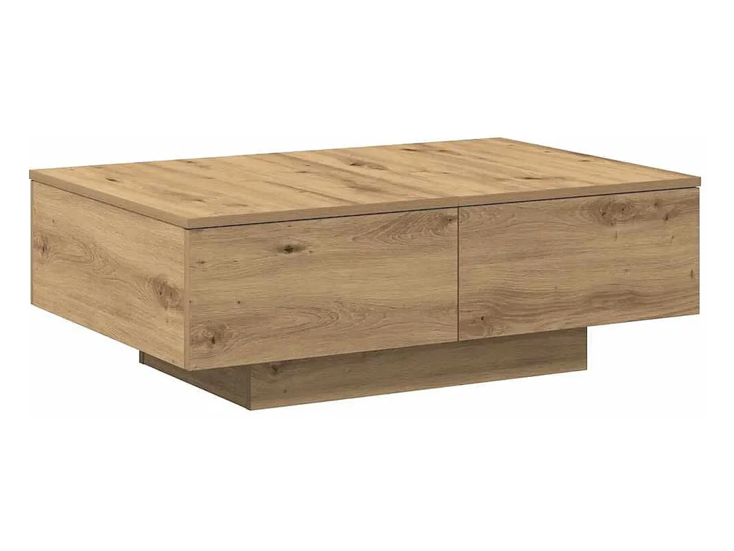 Mesa de centro madera de ingeniería roble artisan 90x60x31 cm