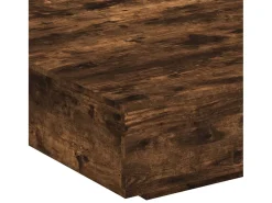 Mesa de centro madera de ingeniería roble ahumado 100x100x31 cm