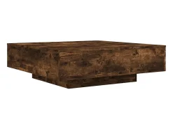 Mesa de centro madera de ingeniería roble ahumado 100x100x31 cm
