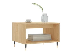 Mesa de centro madera de ingeniería roble Sonoma 60x50x40 cm