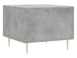 Mesa de centro madera de ingeniería gris hormigón 50x50x40 cm