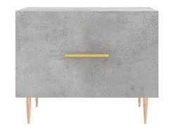 Mesa de centro madera de ingeniería gris hormigón 50x50x40 cm