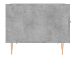 Mesa de centro madera de ingeniería gris hormigón 50x50x40 cm