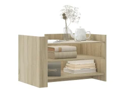 Mesa de centro madera de ingeniería roble Sonoma 80x50x50 cm