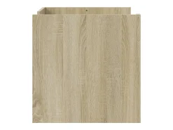 Mesa de centro madera de ingeniería roble Sonoma 80x50x50 cm