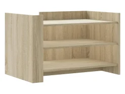 Mesa de centro madera de ingeniería roble Sonoma 80x50x50 cm