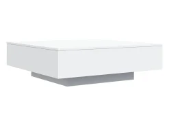 Mesa de centro madera de ingeniería blanco 100x100x31 cm