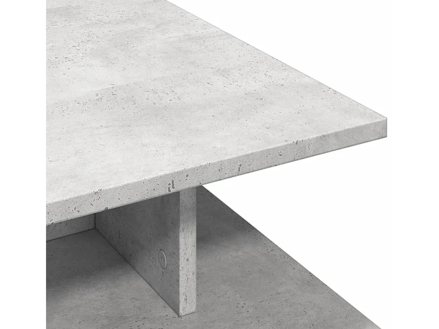 Mesa de centro madera de ingeniería gris hormigón 102x55x35 cm
