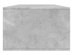 Mesa de centro madera de ingeniería gris hormigón 102x55x35 cm