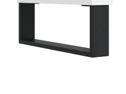 Mesa de centro madera de ingeniería blanco 60x60x30 cm