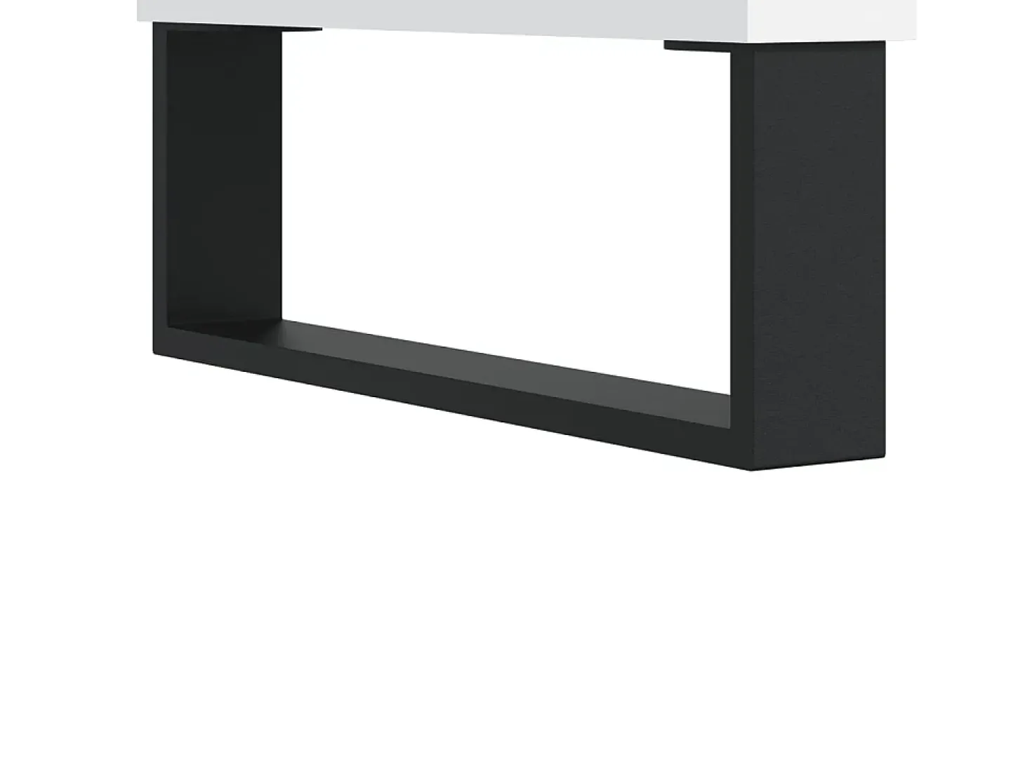 Mesa de centro madera de ingeniería blanco 60x60x30 cm