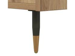 Mesa de centro madera de ingeniería roble artisan 60x50x36,5 cm