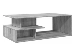 Mesa de centro madera de ingeniería gris Sonoma 102x55x35 cm