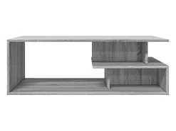 Mesa de centro madera de ingeniería gris Sonoma 102x55x35 cm