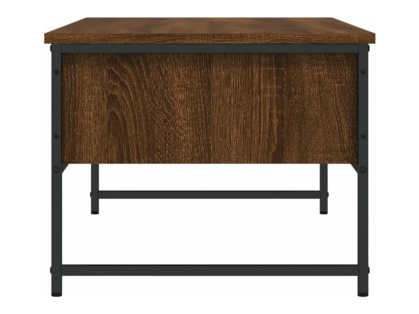 Mesa de centro madera de ingeniería marrón roble 101x49x39,5 cm