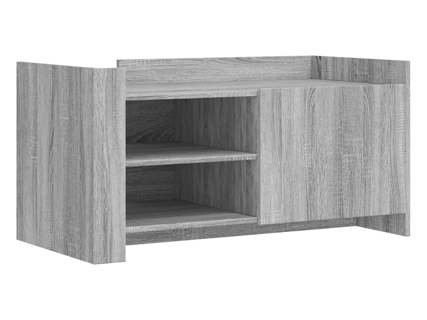 Mesa de centro madera de ingeniería gris Sonoma 100x50x50 cm