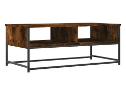 Mesa de centro madera de ingeniería roble ahumado 100x51x40 cm