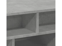 Mesa de centro madera de ingeniería gris hormigón 70x70x29 cm