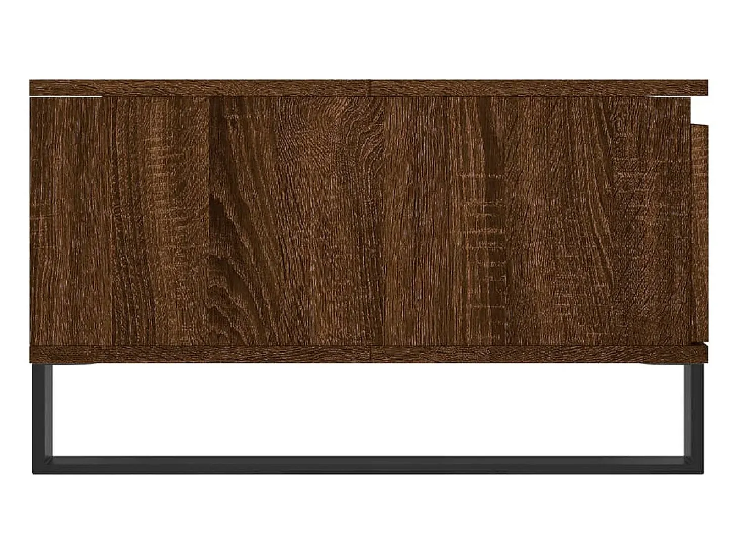Mesa de centro madera de ingeniería roble marrón 90x60x35 cm