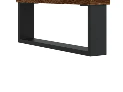 Mesa de centro madera de ingeniería roble marrón 90x60x35 cm