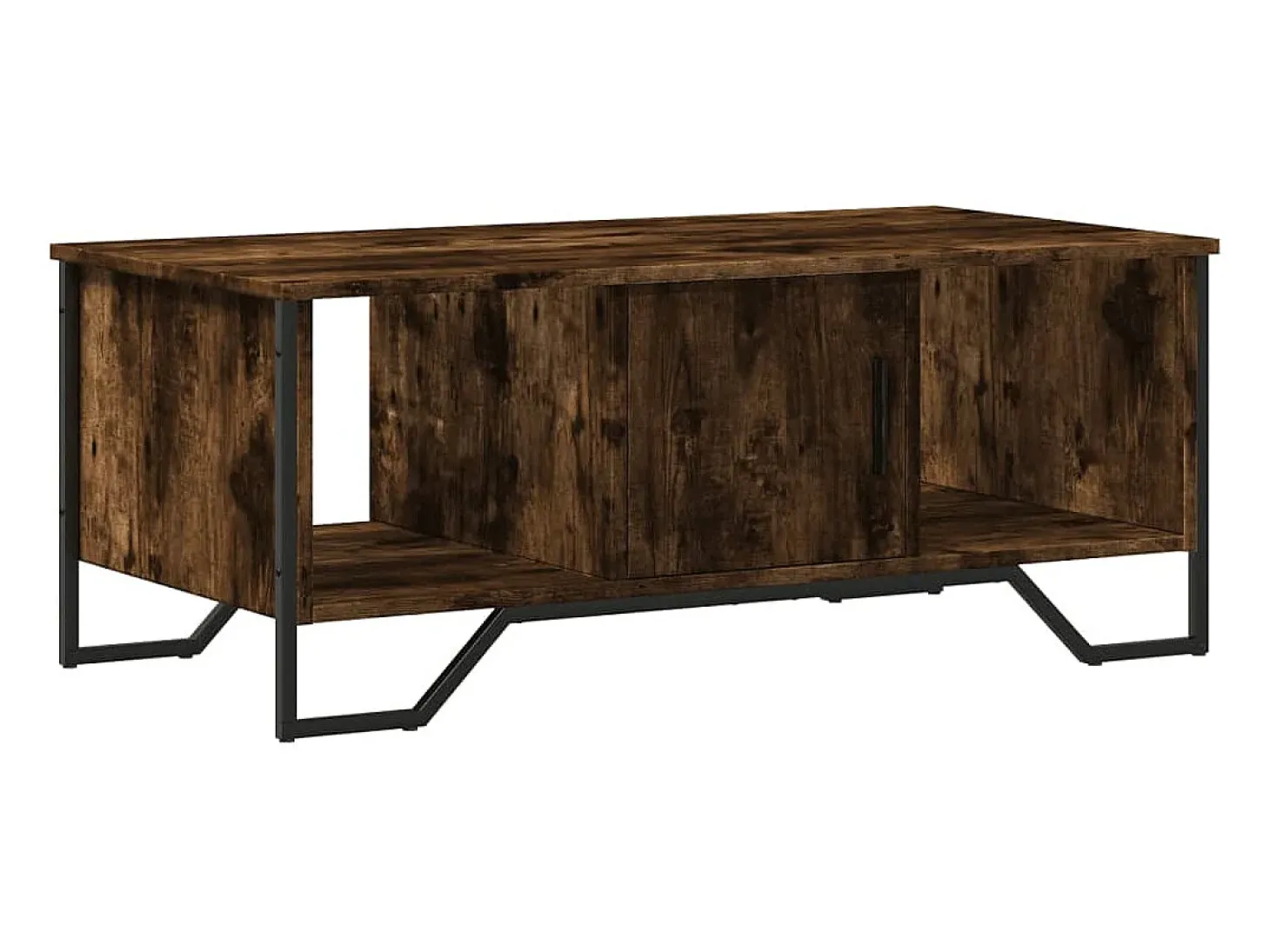 Mesa de centro madera de ingeniería roble ahumado 100x51x40 cm