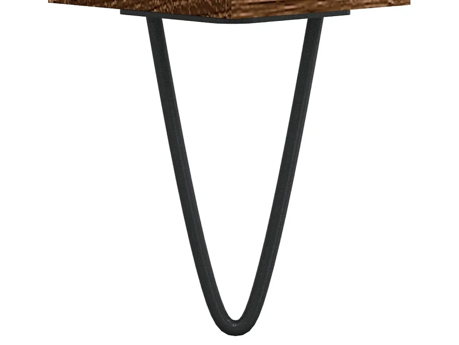 Mesa de centro madera de ingeniería roble marrón 90x60x35 cm