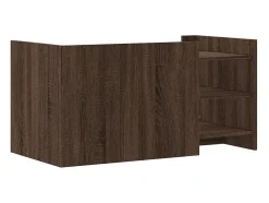 Mesa de centro madera de ingeniería marrón roble 100x50x50 cm