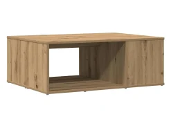 Mesa de centro madera de ingeniería roble artisan 90x67x33 cm