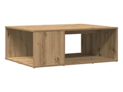 Mesa de centro madera de ingeniería roble artisan 90x67x33 cm
