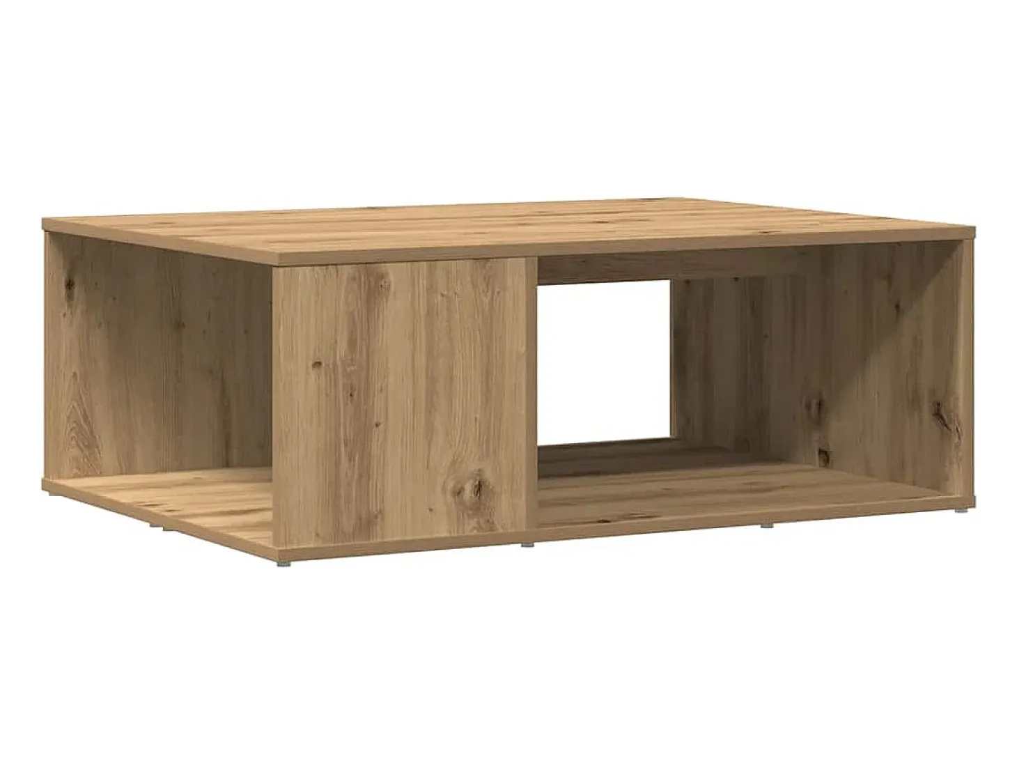 Mesa de centro madera de ingeniería roble artisan 90x67x33 cm