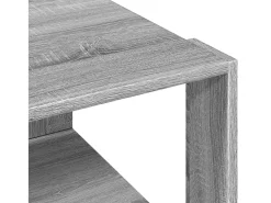 Mesa de centro madera de ingeniería gris Sonoma 51,5x51,5x30 cm