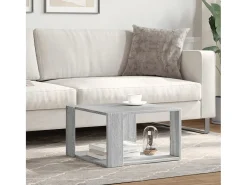 Mesa de centro madera de ingeniería gris Sonoma 51,5x51,5x30 cm