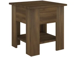 Mesa de centro madera de ingeniería marrón roble 40x40x42 cm ES15840