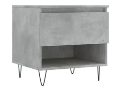 Mesa de centro madera de ingeniería gris hormigón 50x46x50 cm